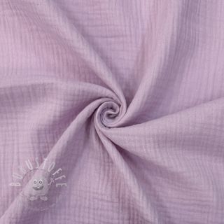 Double gauze/musselin soft lilac ORGANIC