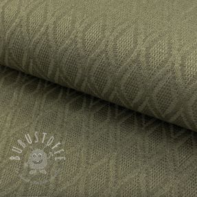 STRICKSTOFF jacquard Diamond army