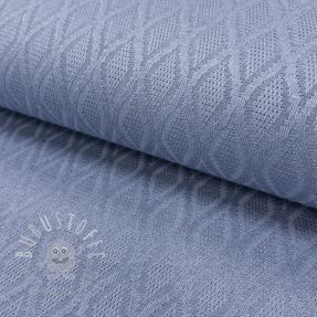 STRICKSTOFF jacquard Diamond baby blue