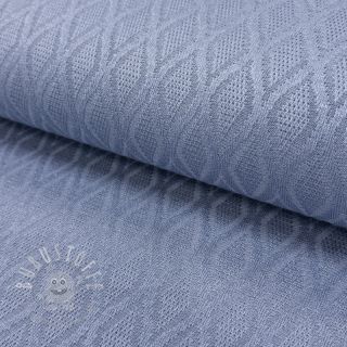 STRICKSTOFF jacquard Diamond baby blue