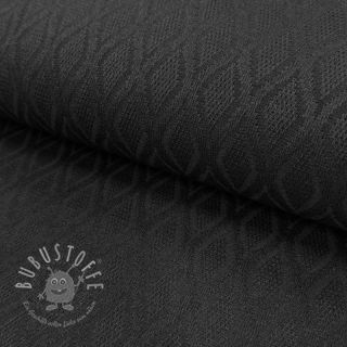 STRICKSTOFF jacquard Diamond black