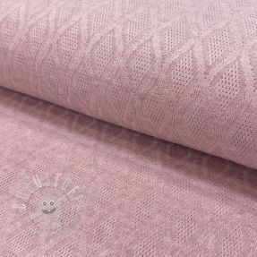 STRICKSTOFF jacquard Diamond light pink