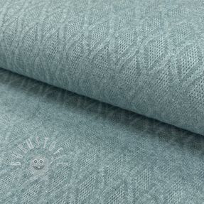STRICKSTOFF jacquard Diamond ocean blue