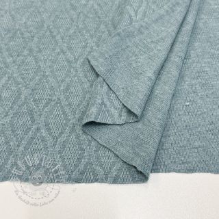 STRICKSTOFF jacquard Diamond ocean blue