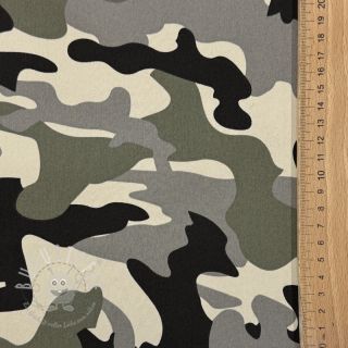 JEANS DENIM STRETCH Camouflage grey