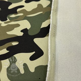 JEANS DENIM STRETCH Camouflage camo green