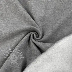 Sweat kuschel MELANGE middle grey