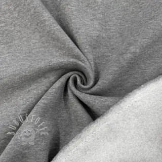Sweat kuschel MELANGE middle grey