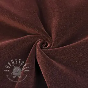 Samt VELVET LIGHT reddish brown
