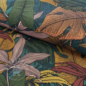 Dekostoff premium Bush lines forest green