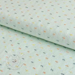 Baumwollstoff DOBBY Patch light mint