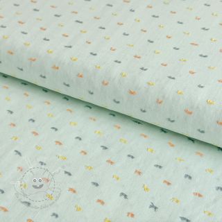 Baumwollstoff DOBBY Patch light mint