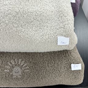 Stoffreste Fleece DOUBLE FACE FLEECE TEDDY 020