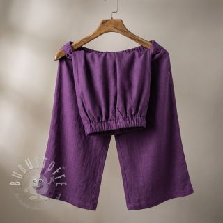 Leinenstoff gewaschen dark purple