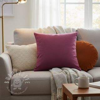 Leinenstoff gewaschen wine red