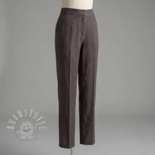 Leinenstoff gewaschen STONEWASHED PREMIUM mocha