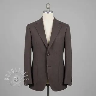 Leinenstoff gewaschen STONEWASHED PREMIUM mocha