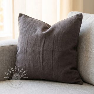 Leinenstoff gewaschen STONEWASHED PREMIUM mocha