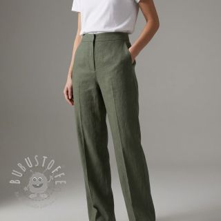 Leinenstoff gewaschen STONEWASHED PREMIUM camo green