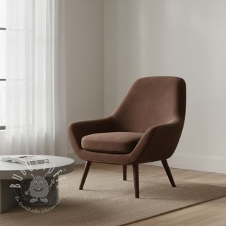 Samt VELVET LIGHT reddish brown