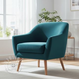 Samt VELVET LIGHT dark petrol