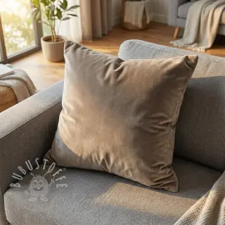 Samt VELVET STRETCH taupe