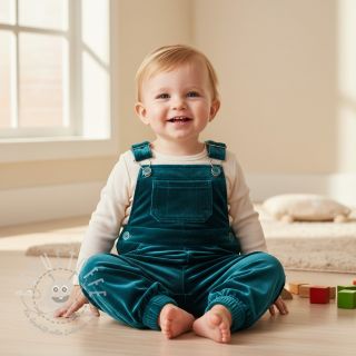 Samt VELVET STRETCH petrol