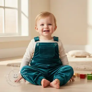 Samt VELVET STRETCH petrol