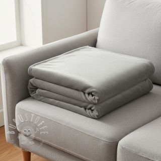 Samt VELVET STRETCH light grey