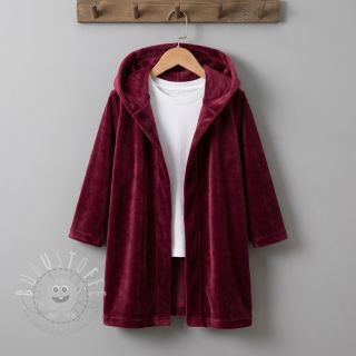 Samt VELVET STRETCH bordeaux