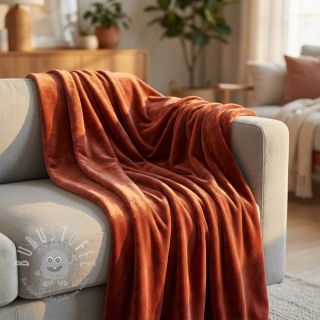 Samt VELVET STRETCH brick