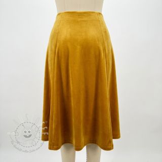 Samt VELVET STRETCH ochre