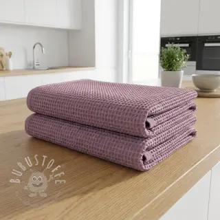 Waffelstoff old purple