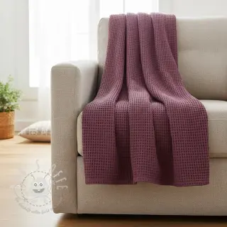 Waffelstoff purple