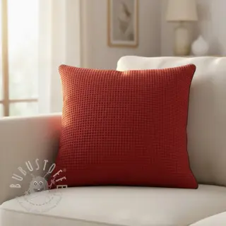 Waffelstoff red