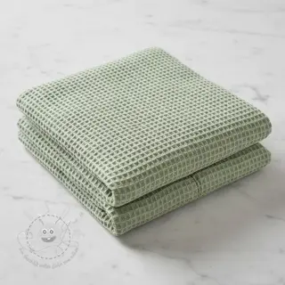 Waffelstoff dark mint