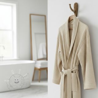 Waffelstoff light sand