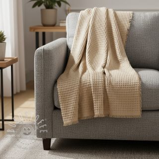 Waffelstoff light sand