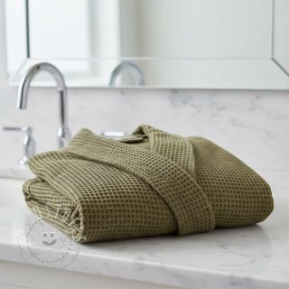 Waffelstoff moss green