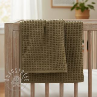 Waffelstoff moss green