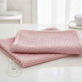 Waffelstoff bleached rose