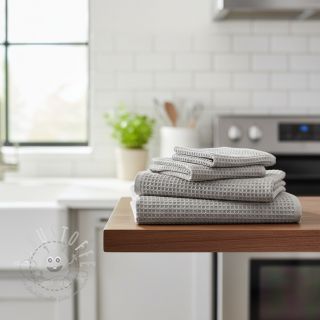 Waffelstoff light grey