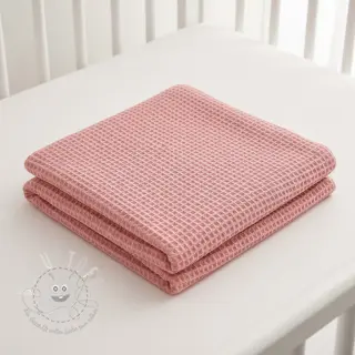 Waffelstoff rose