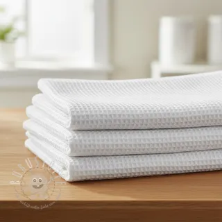 Waffelstoff white
