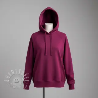 Sweatstoff PREMIUM brown beere