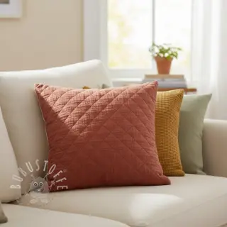 Double gauze/musselin QUILT rouge