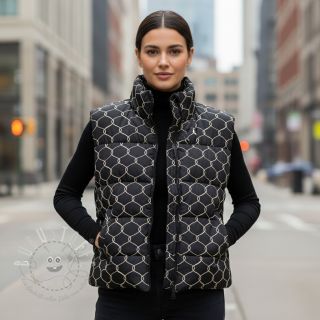 Steppstoffe Cord black