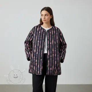Steppstoffe VELVET Stripes navy