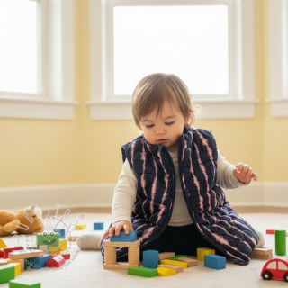 Steppstoffe VELVET Stripes navy