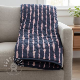 Steppstoffe VELVET Stripes navy